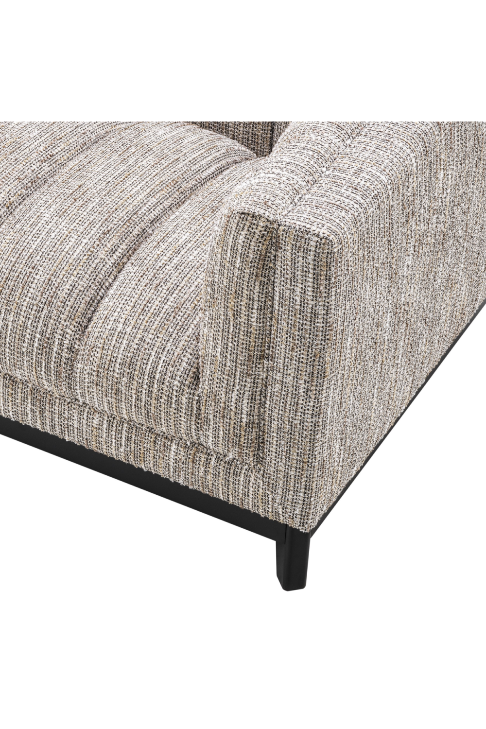 Beige Upholstered Channel Stitched Chair | Eichholtz Ditmar | OROA.com