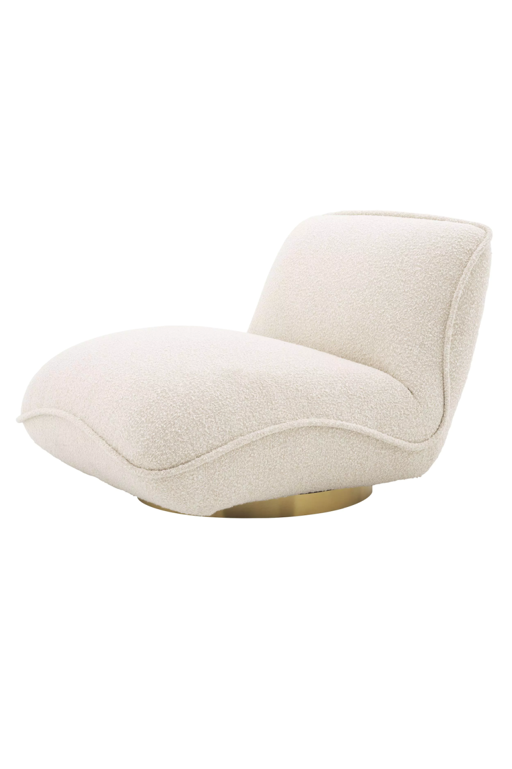Cream Bouclé Pillow Swivel Chair | Eichholtz Relax | Oroa.com
