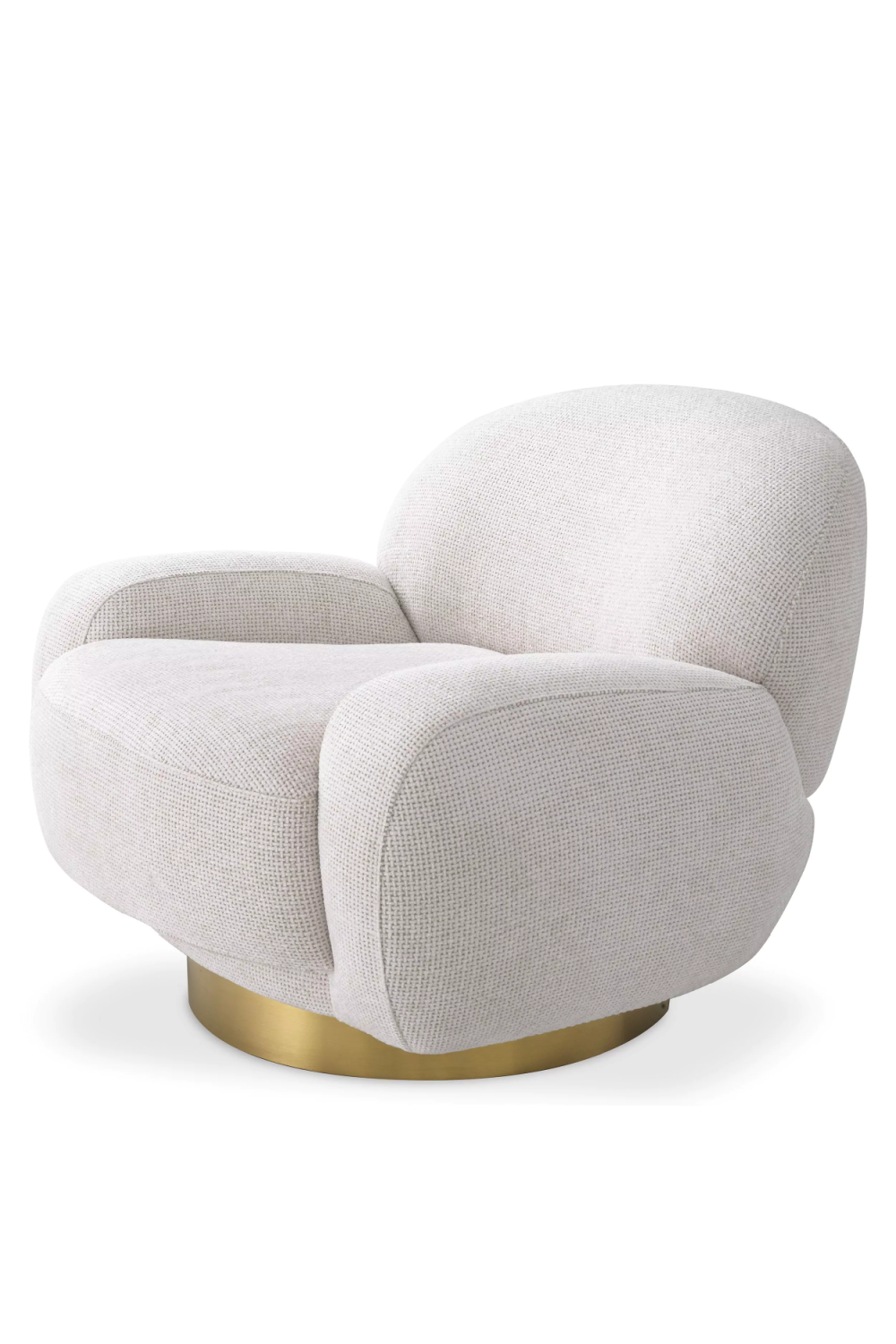 White Curved Swivel Chair | Eichholtz Udine | Oroa.com