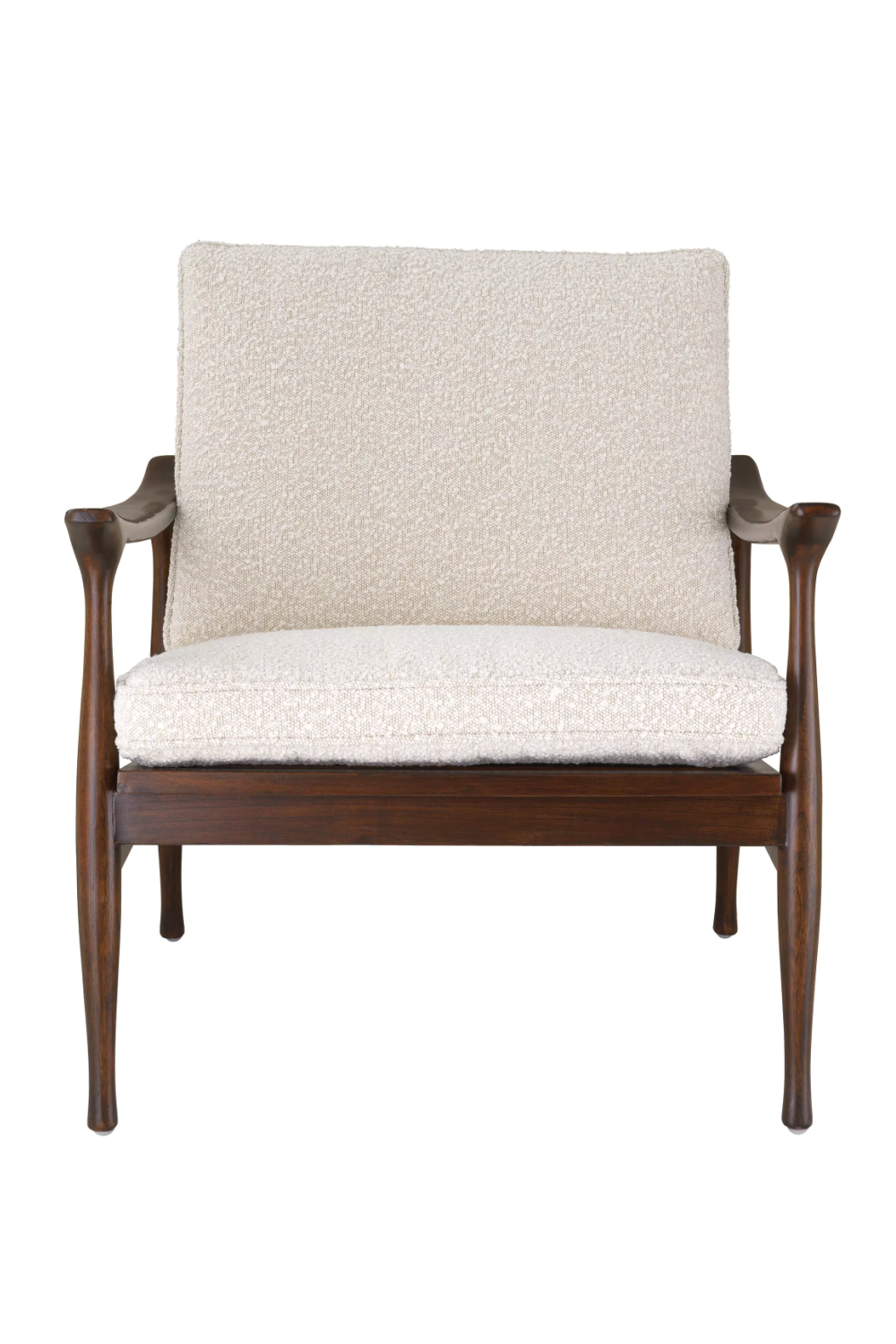 Wood Framed Bouclé Lounge Chair | Eichholtz Manzo | Oroatrade.com