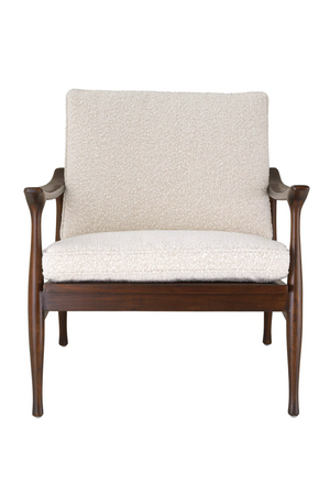 Wood Framed Bouclé Lounge Chair | Eichholtz Manzo | Oroatrade.com