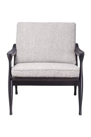 Wood Framed Bouclé Lounge Chair | Eichholtz Manzo | Oroatrade.com
