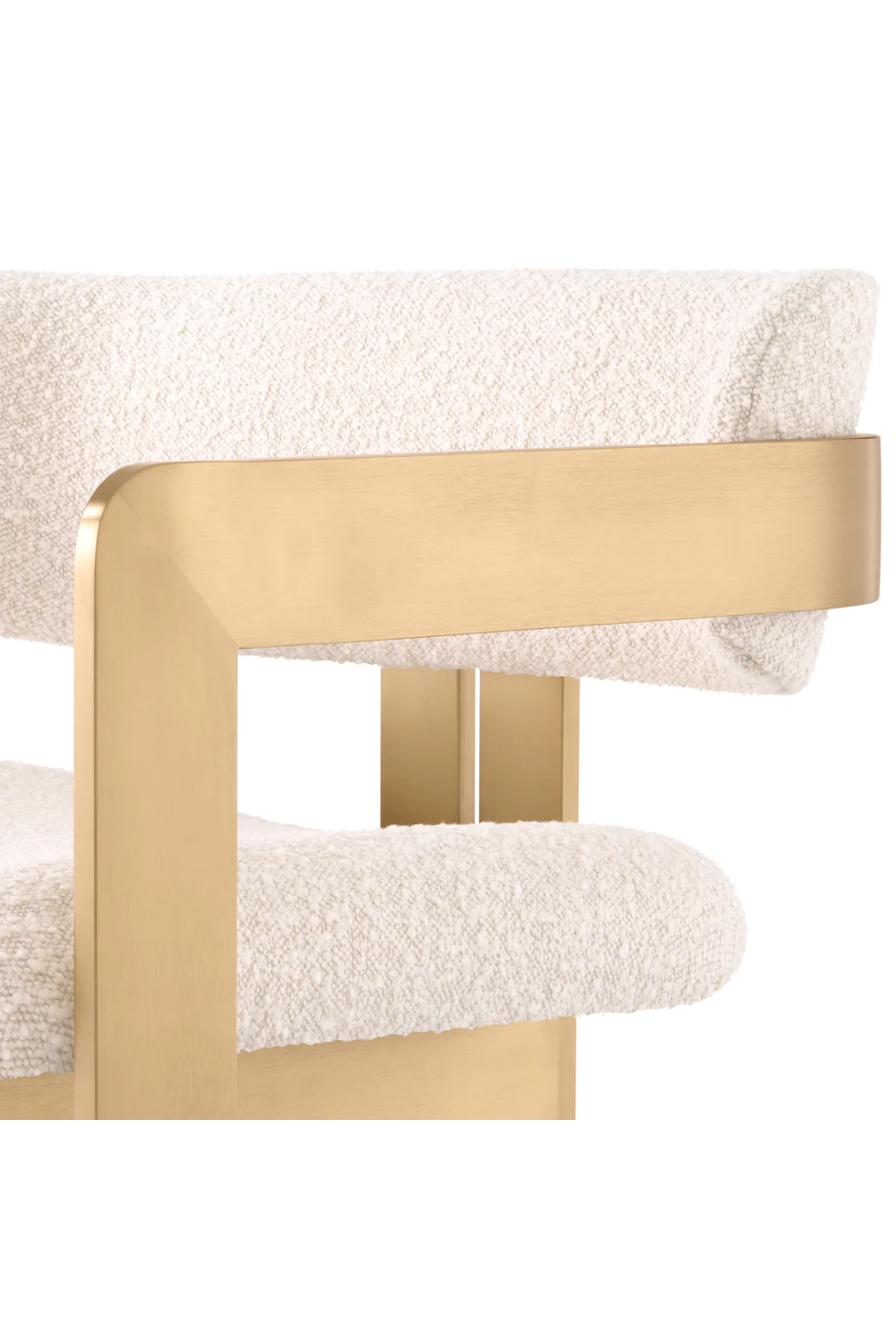 Cream Bouclé Modern Lounge Chair | Eichhotz Donato | Oroa.com