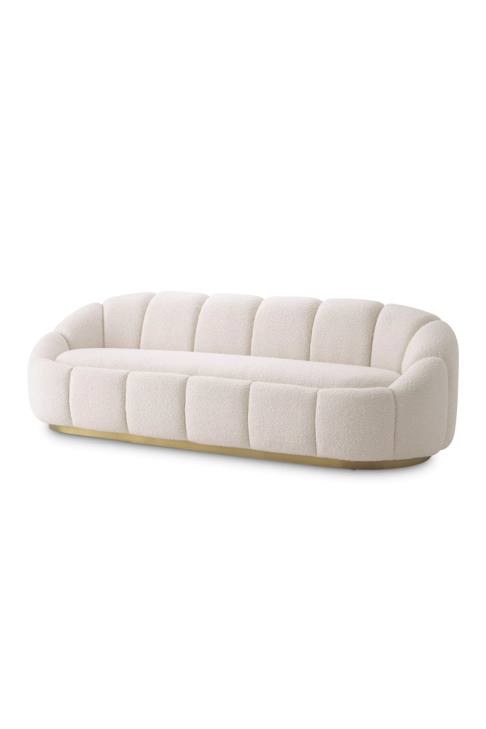 Cream Bouclé Curved Sofa | Eichholtz Inger | Oroa. com