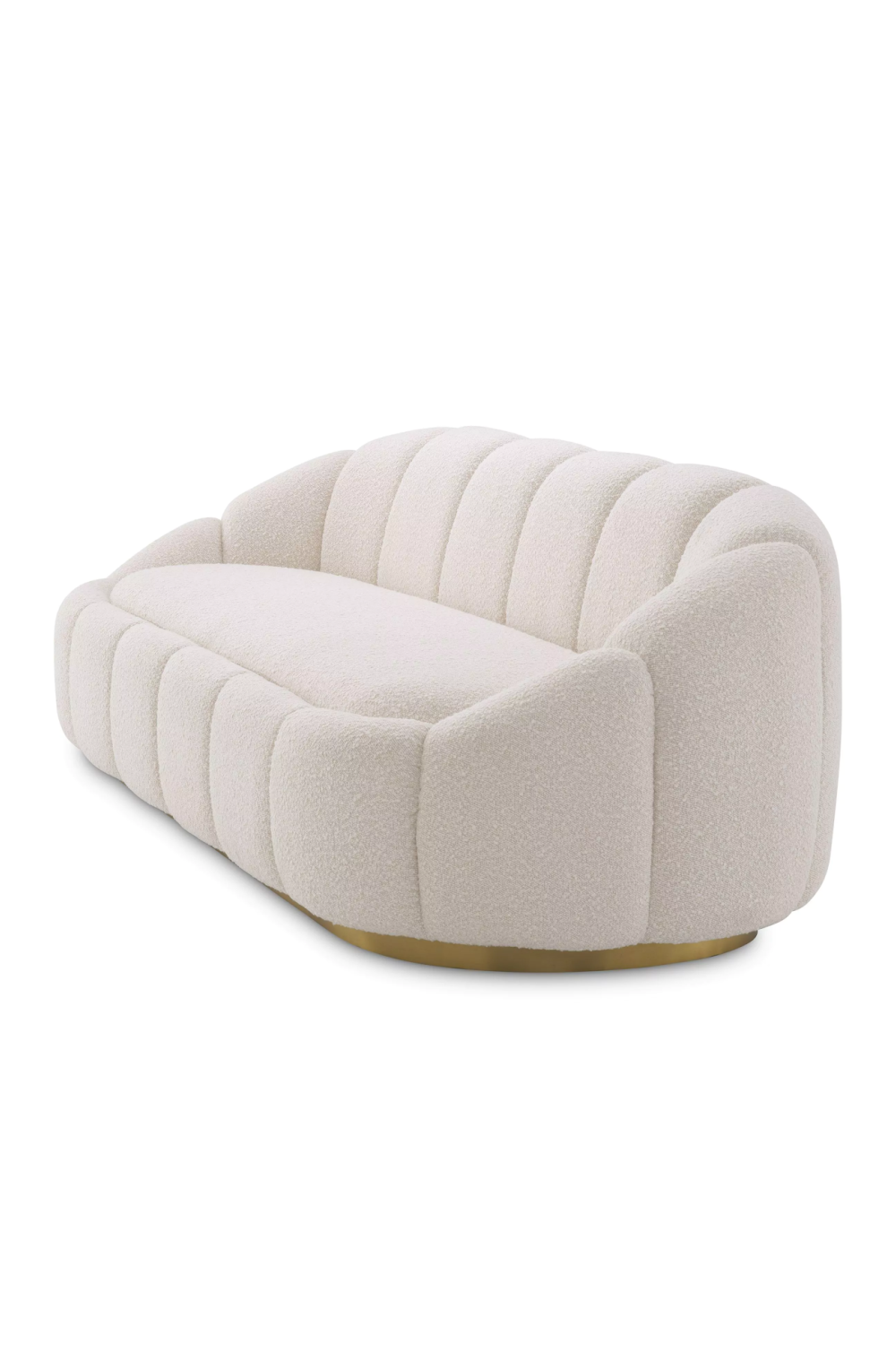 Cream Bouclé Curved Sofa | Eichholtz Inger | Oroa. com