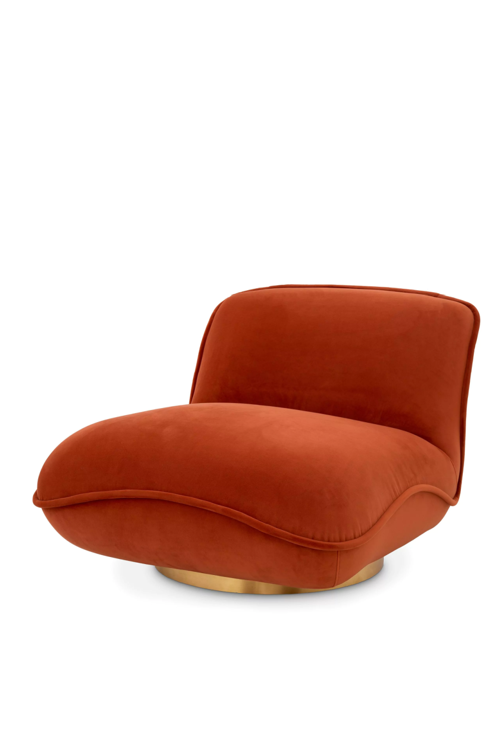 Orange Velvet Pillow Swivel Chair | Eichholtz Relax | Oroa.com