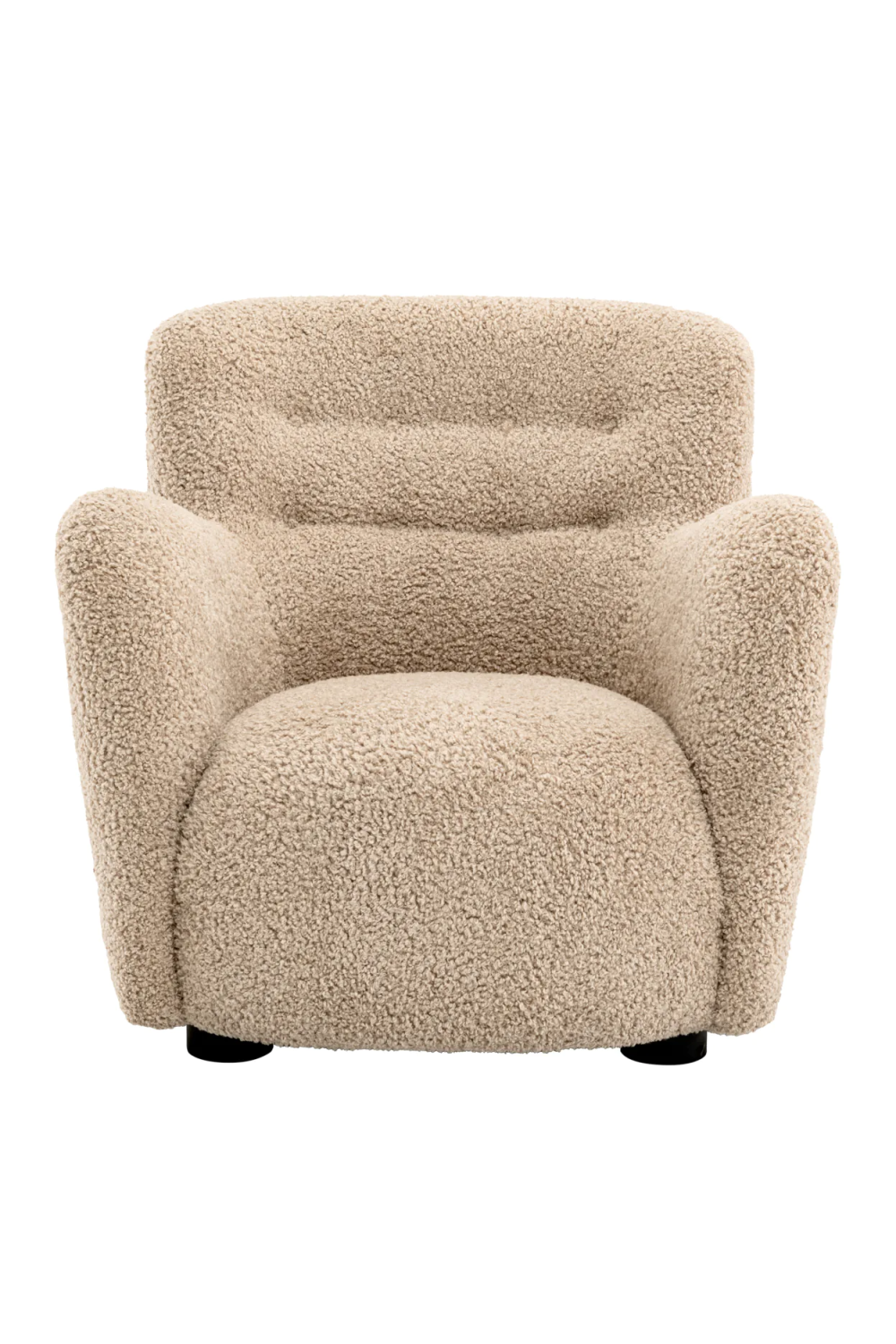 Beige Shearling Lounge Chair | Eichhotz Bixby | Oroa.com