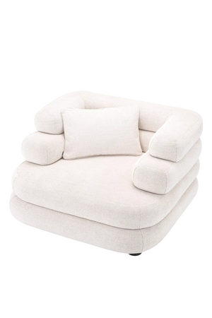 White Layered Lounge Chair | Eichholtz Malaga | Oroa.com