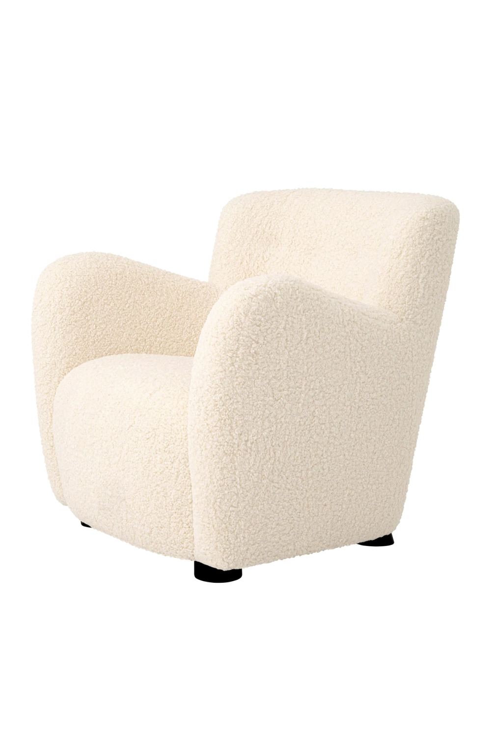 Beige Shearling Lounge Chair | Eichholtz Bixby | Oroa.com