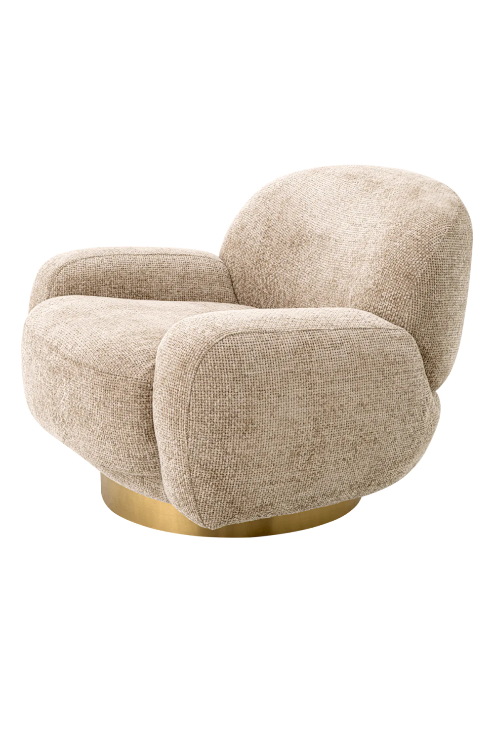 Organic Shape Swivel Lounge Chair | Eichholtz Udine | Oroa.com