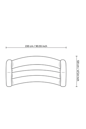 Beige Curved Sofa | Eichholtz Carbone | Oroa.com