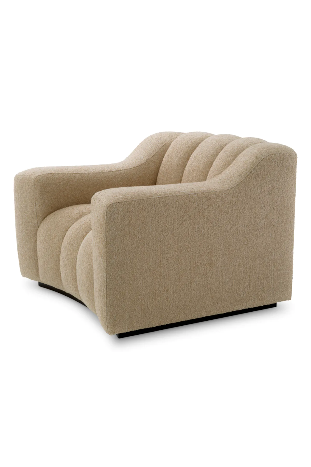 Beige Channeled Lounge Chair | Eichholtz Kelly | Oroa.com