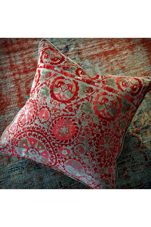 Velvet Vintage Suzani Cushion | Andrew Martin Iznik | OROA