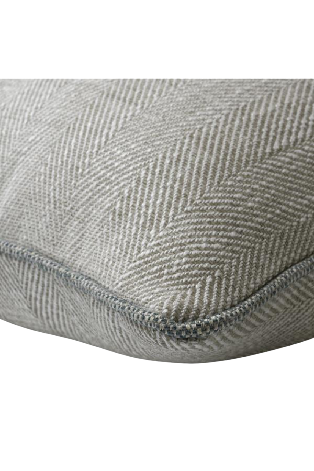 Chenille Cushion with Velvet Piping | Andrew Martin Summit | OROA