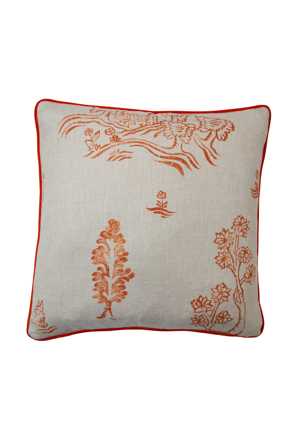 Tapestry Print Cushion | Andrew Martin Friendly Folk | OROA