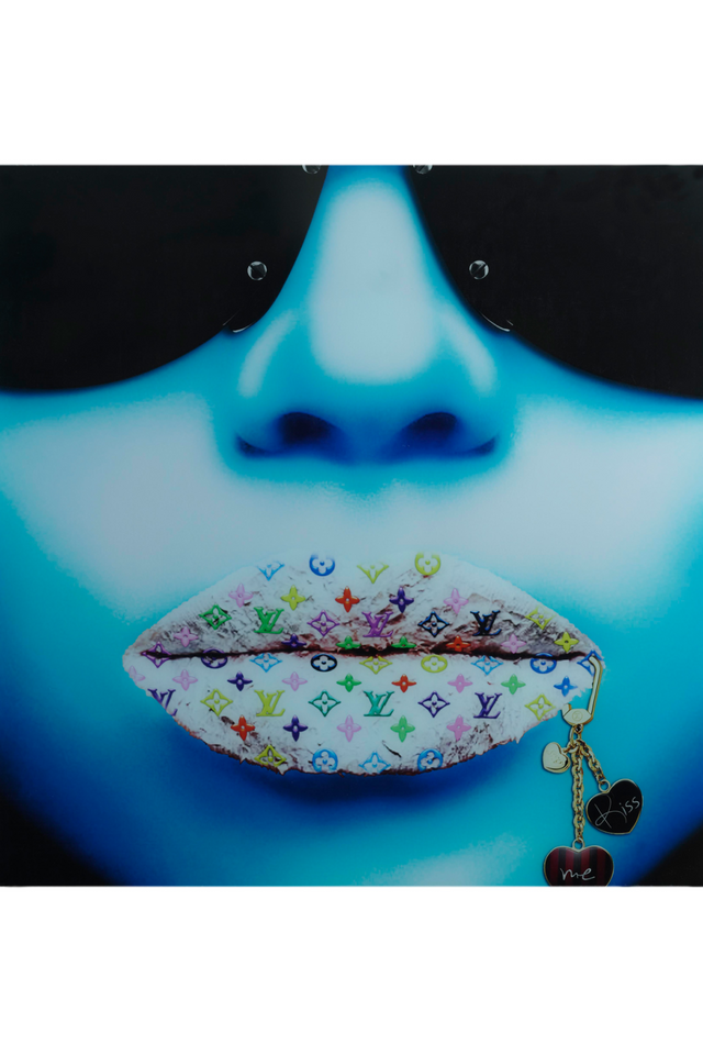 Luxury Brand Lips Artwork | Andrew Martin Louis Vuitton Blue | OROA
