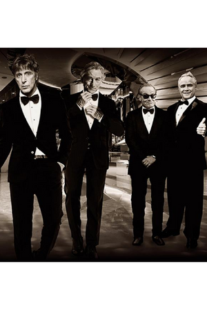 Icons in Black Tie Art Print | Andrew Martin Hollywood Big Shots