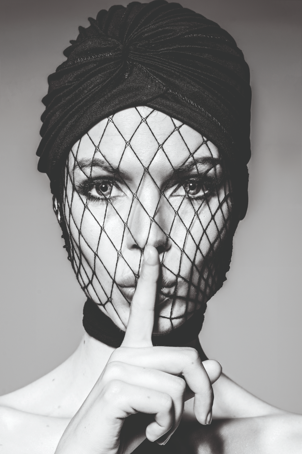 Monochromatic Woman Photography Artwork | Andrew Martin Blissful