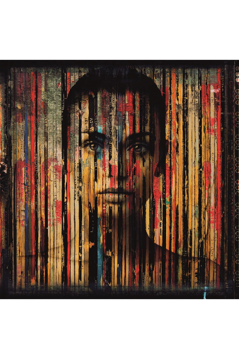 Multi-colored Woman's Face Artwork | Andrew Martin Angie | OROA