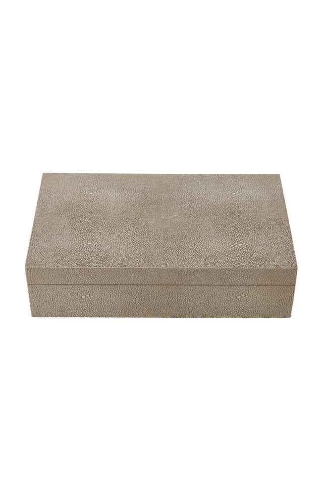 Cream Shagreen Box | Andrew Martin Cora | OROA