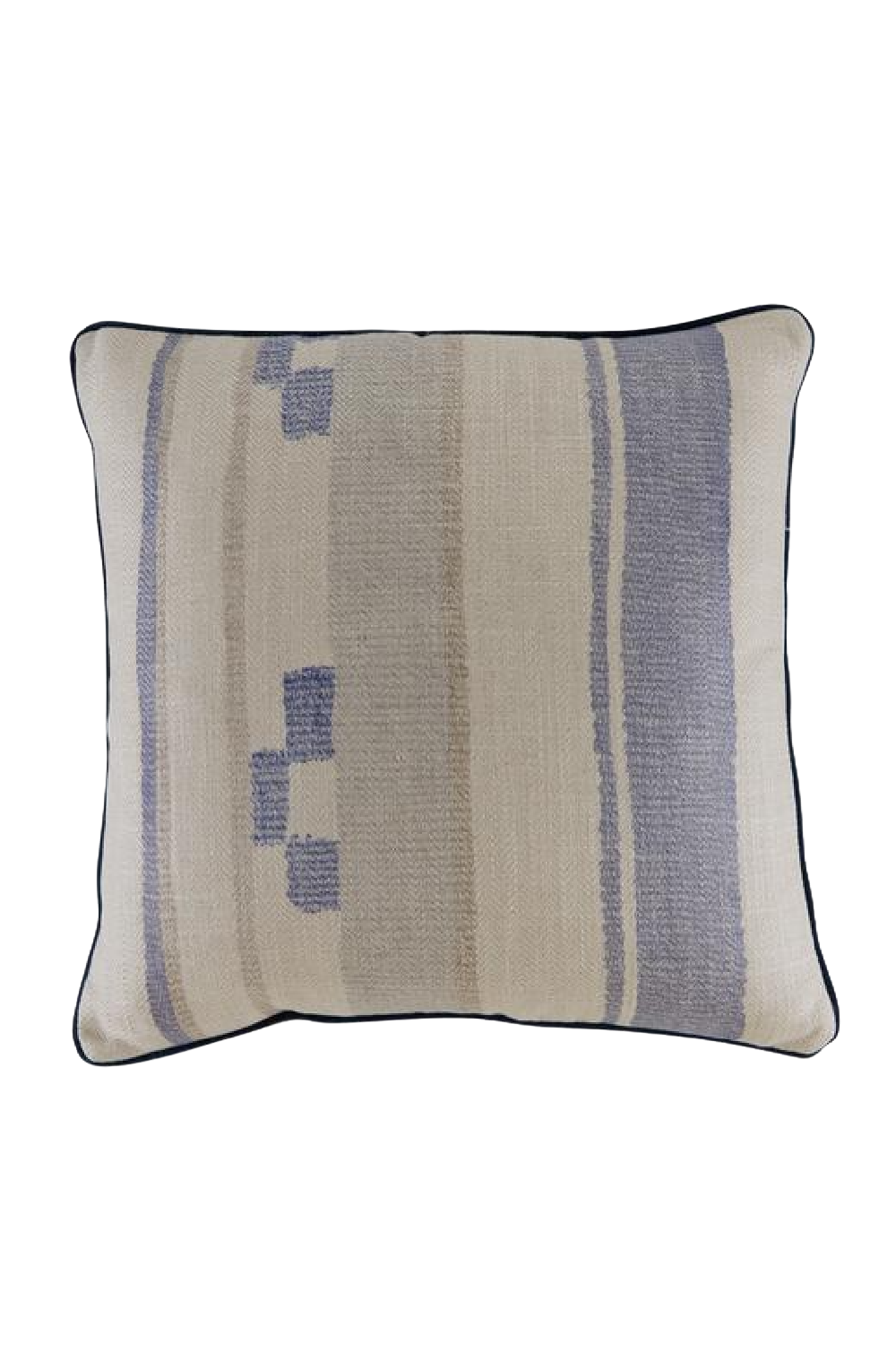 Blue and White Linen Blend Cushion | Andrew Martin Indus | OROA