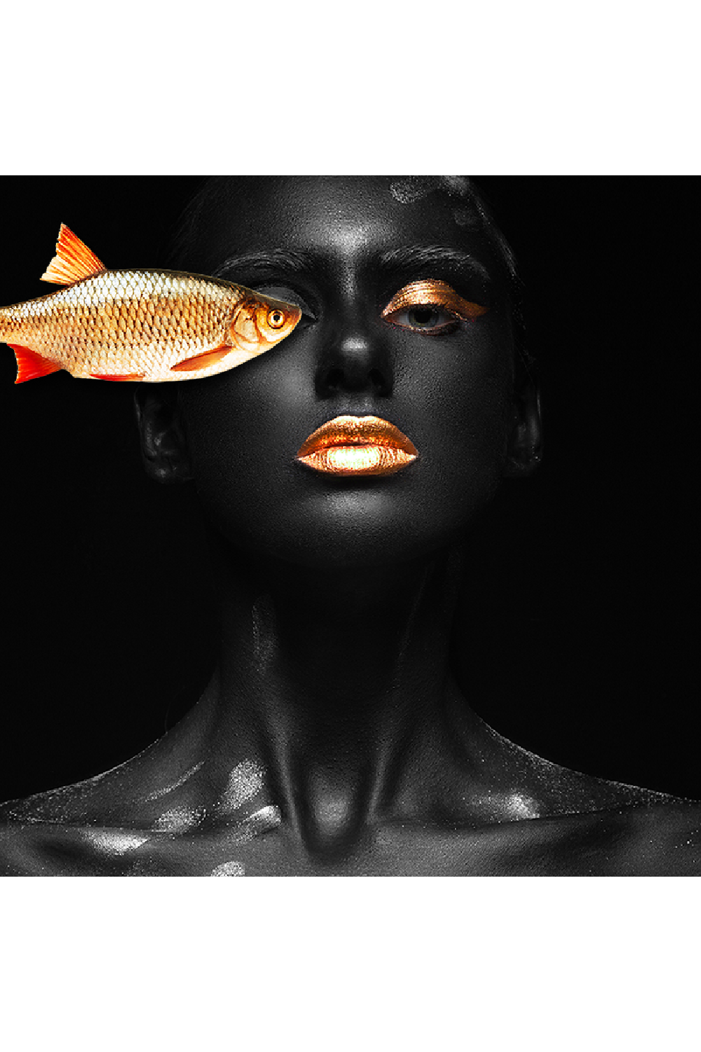 Woman and Gold Fish Artwork | Andrew Martin Golden Eye | OROA