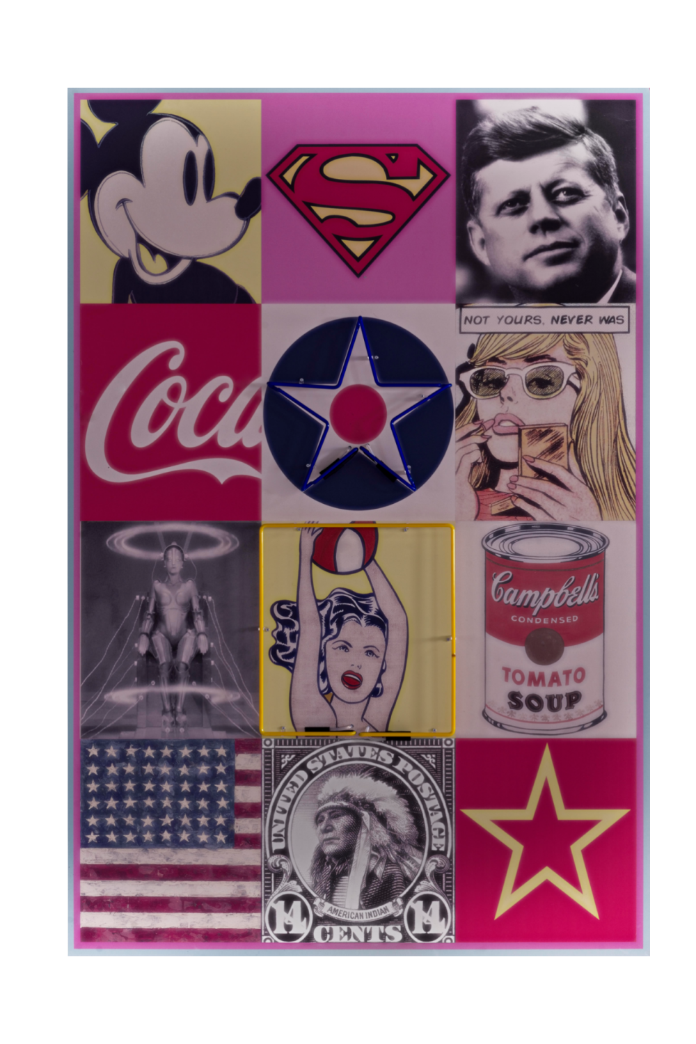 American Pop Icons Neon Artwork | | OROA