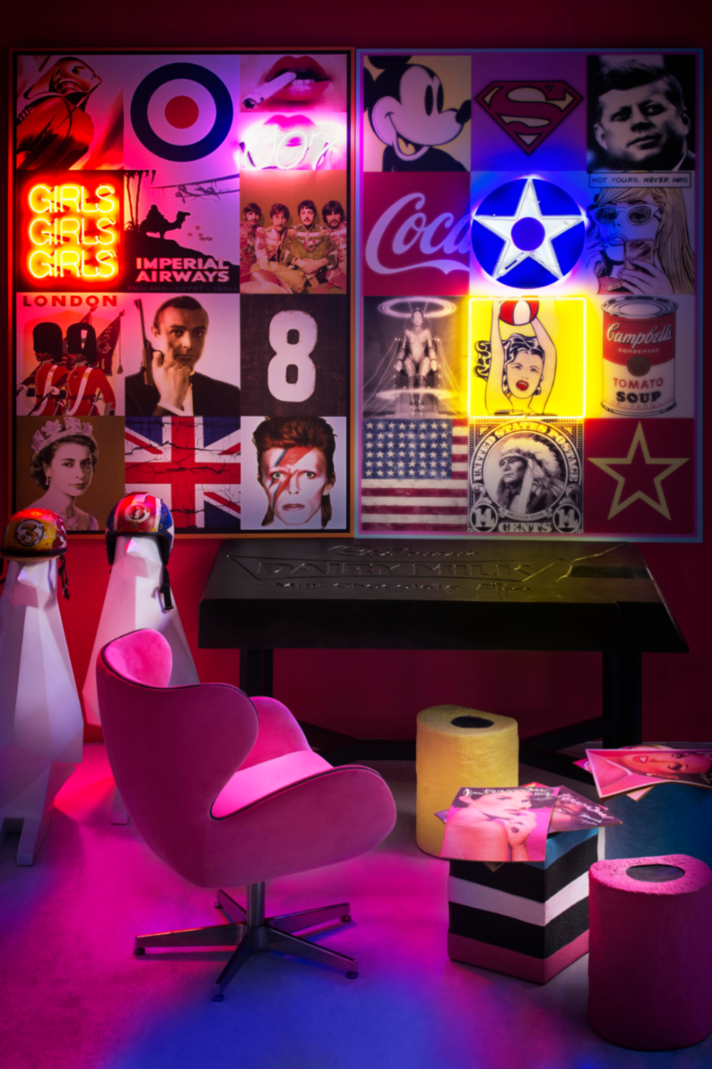 American Pop Icons Neon Artwork | Andrew Martin America