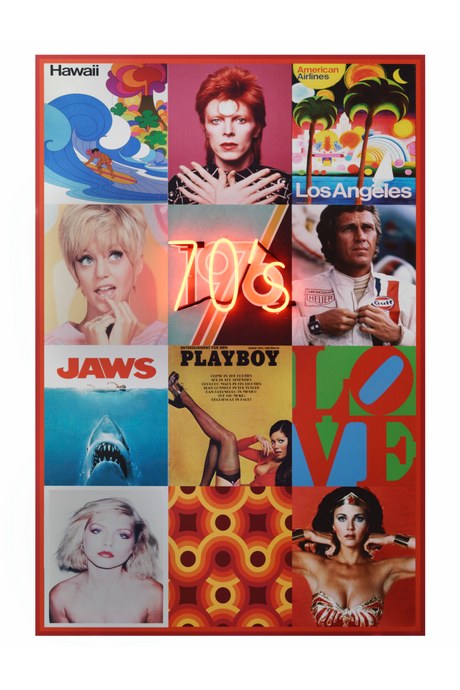 70s Neon Wall Art | Andrew Martin The Seventies | OROA.com