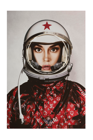 Red Louis Vuitton Neon Artwork | Andrew Martin Space Girl Logos | OROA