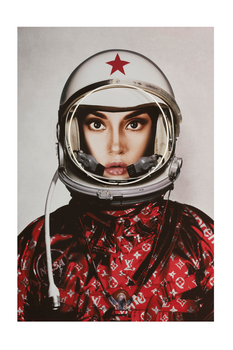 Red Louis Vuitton Neon Artwork | Andrew Martin Space Girl Logos | OROA