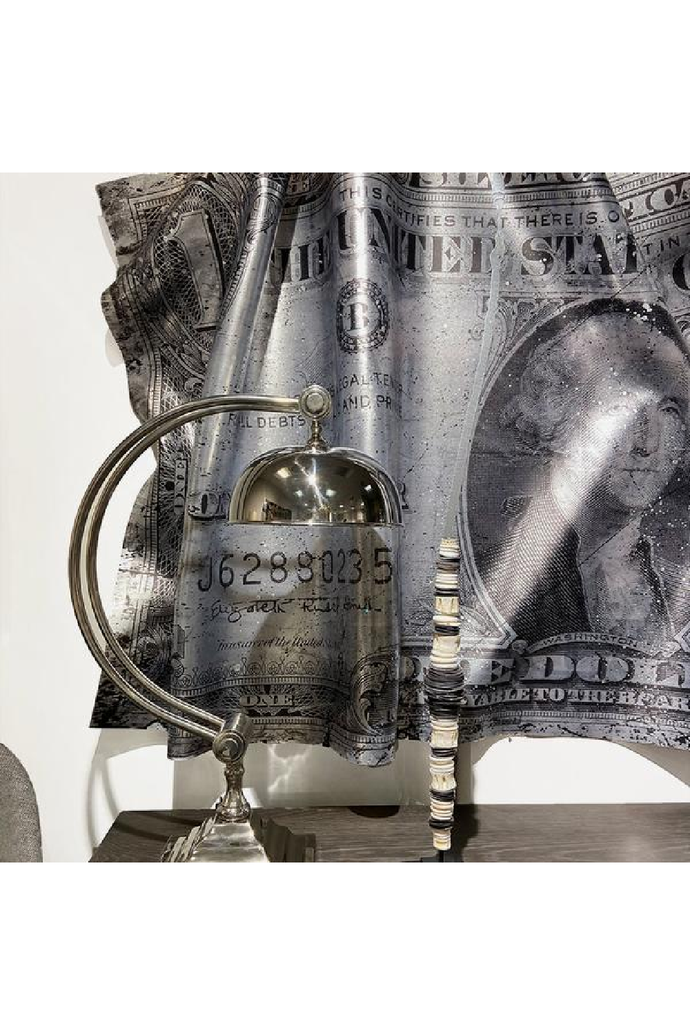 Crumpled USD Artwork | Andrew Martin Dollar Bill | OROA