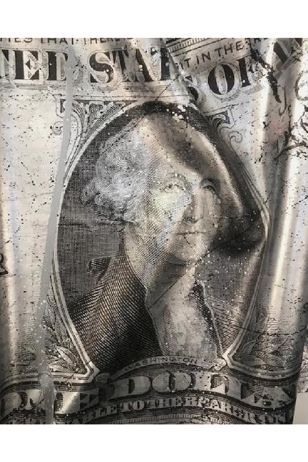 Crumpled USD Artwork | Andrew Martin Dollar Bill | OROA
