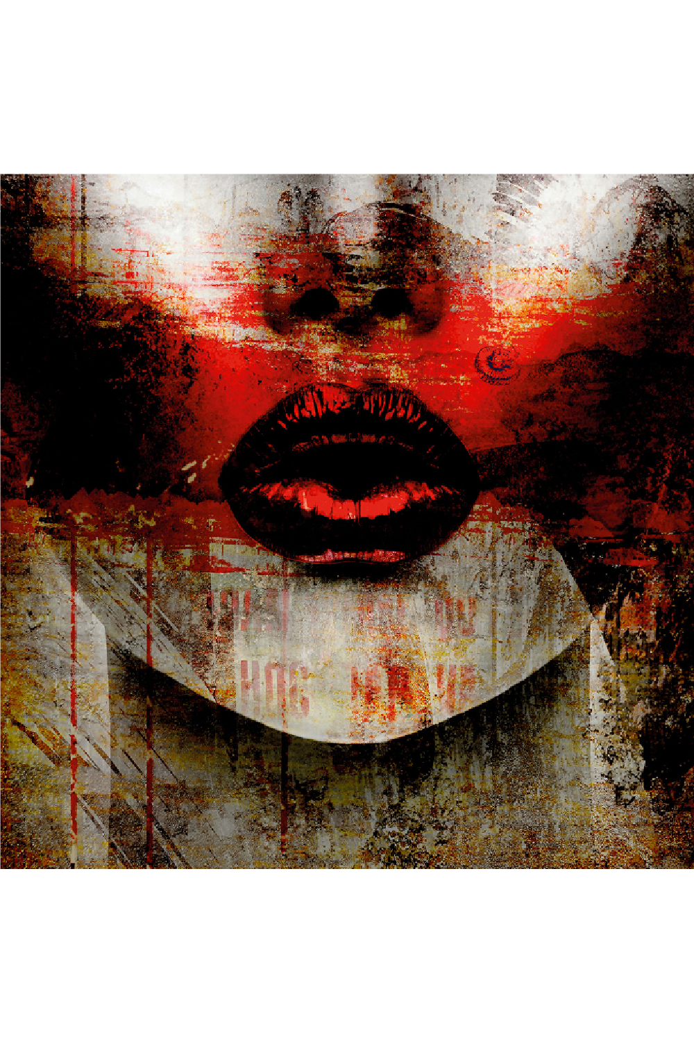 Woman's Lips Decorative Image | Andrew Martin Red Kiss | OROA