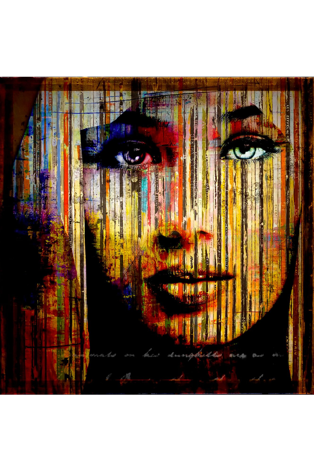 Multicolored Feminine Face Artwork | Andrew Martin Trigger | Oroa.com