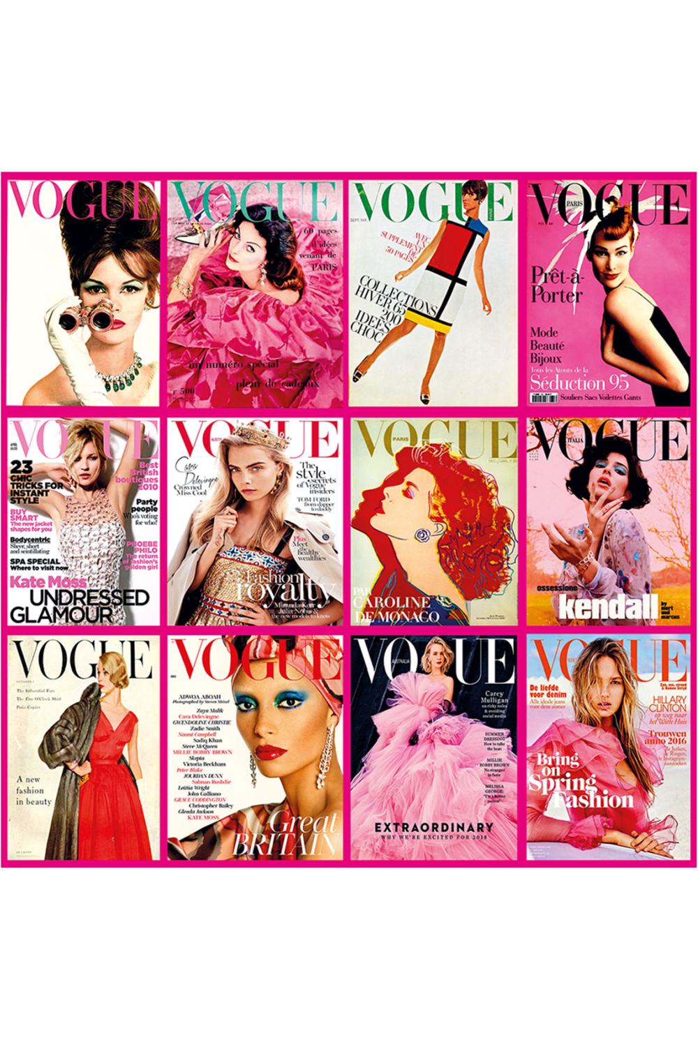 Square Fashion Magazine Photographic Artwork | Andrew Martin Vogue Covers Vol. 3