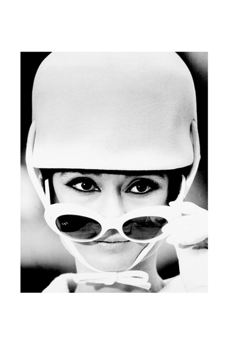 Grayscale Hollywood Icon Artwork | Andrew Martin Audrey Cap | Oroa.com