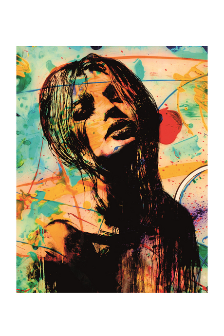 Sketched Woman's Portrait Metal Artwork | Andrew Martin Fever | OROA