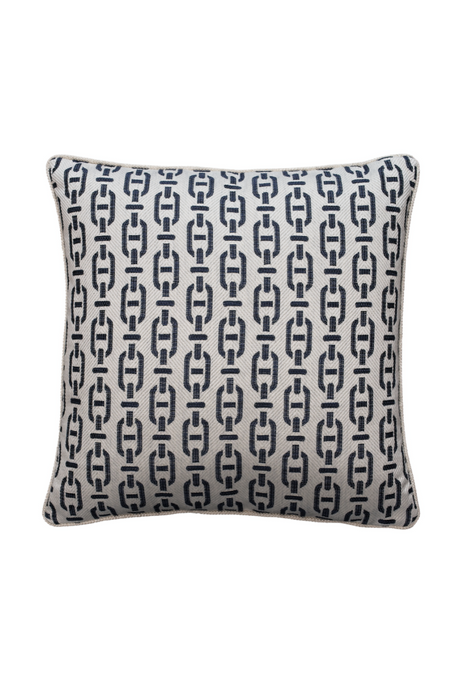 Chain Link Pattern Square Cushion | Andrew Martin Burlington | OROA