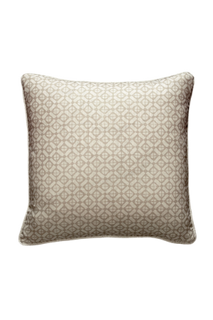 Diamond Print Ecru Piped Cushion | Andrew Martin Audley | OROA