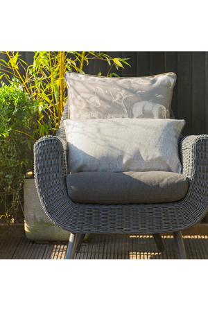 Herringbone Outdoor Cushion | Andrew Martin Delta | OROA