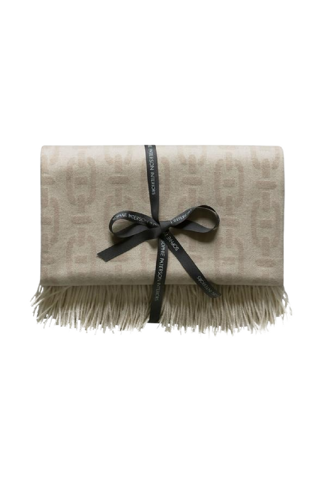Wool and Cashmere Chainlink Throw | Andrew Martin Burlington | OROA