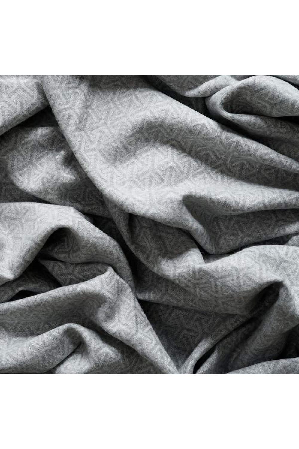Gray Wool and Cashmere Gepmetric Throw | Andrew Martin Monte | OROA