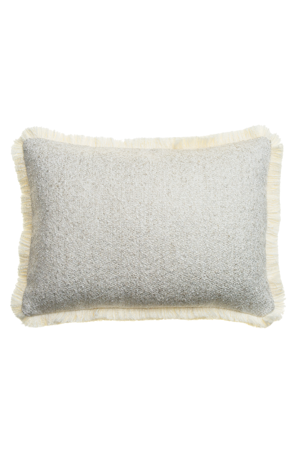 Natural Bouclé Fringe Cushion | Andrew Martin Huntsman | OROA