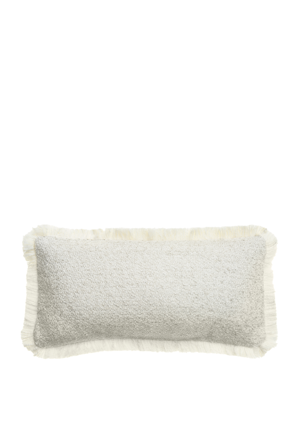 Bouclé Fringed Rectangular Cushion | Andrew Martin Huntsman | OROA