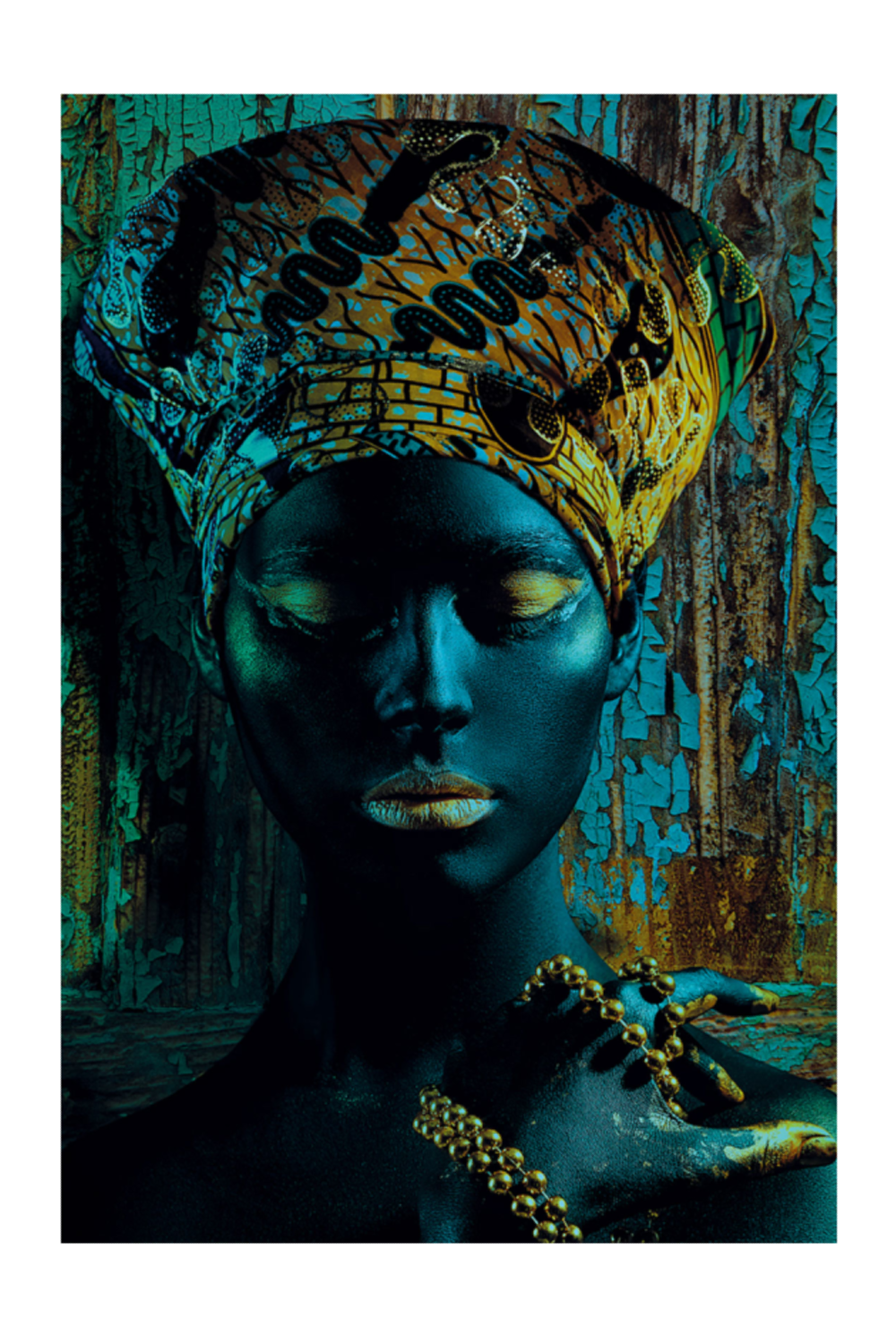Ethnic Woman Photographic Artwork | Andrew Martin Nuba Girl | OROA