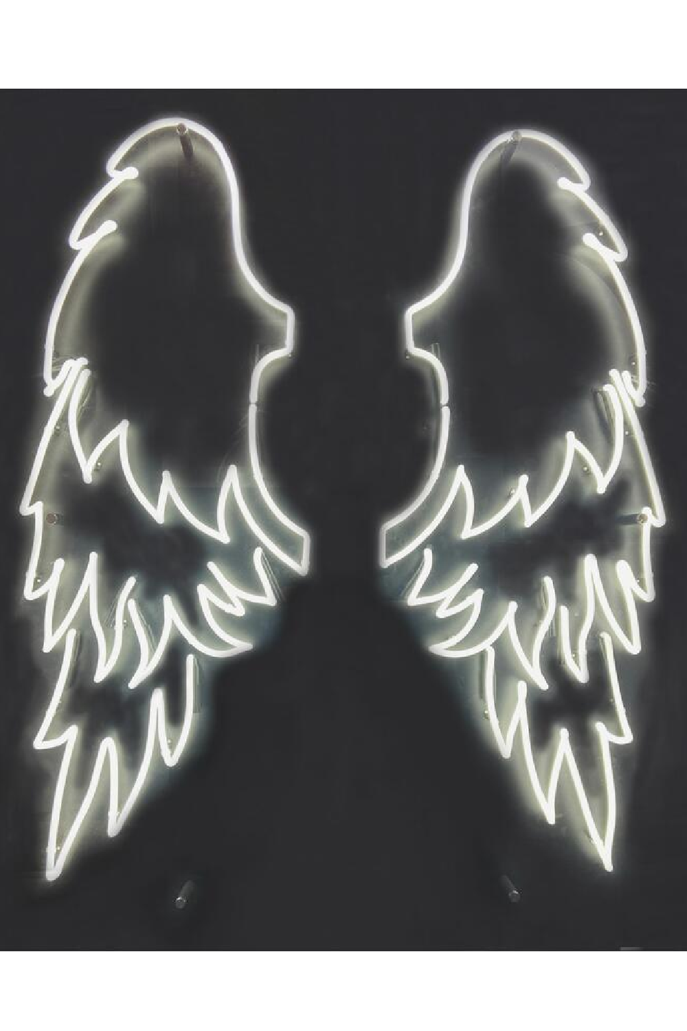 3D White Wings Neon Artwork | Andrew Martin My Angel | OROA
