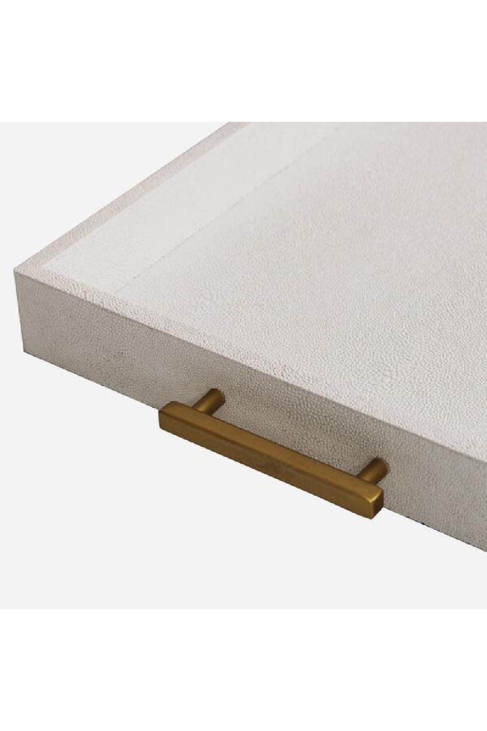 Santos decorative faux shagreen cream tray - Andrew Martin