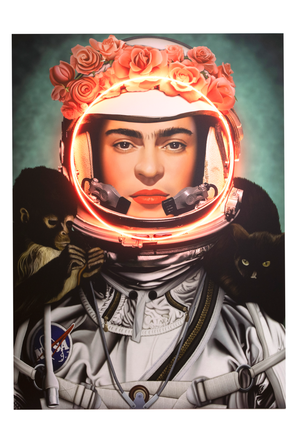 Frida Kahlo Neon Wall Art | Andrew Martin Space Girl Frida | OROA