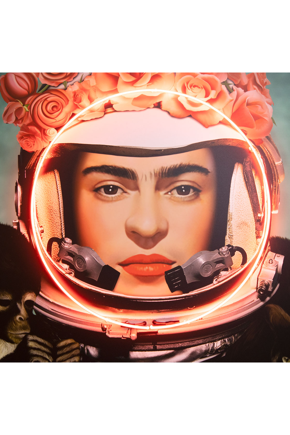 Frida Kahlo Neon Wall Art | Andrew Martin Space Girl Frida | OROA